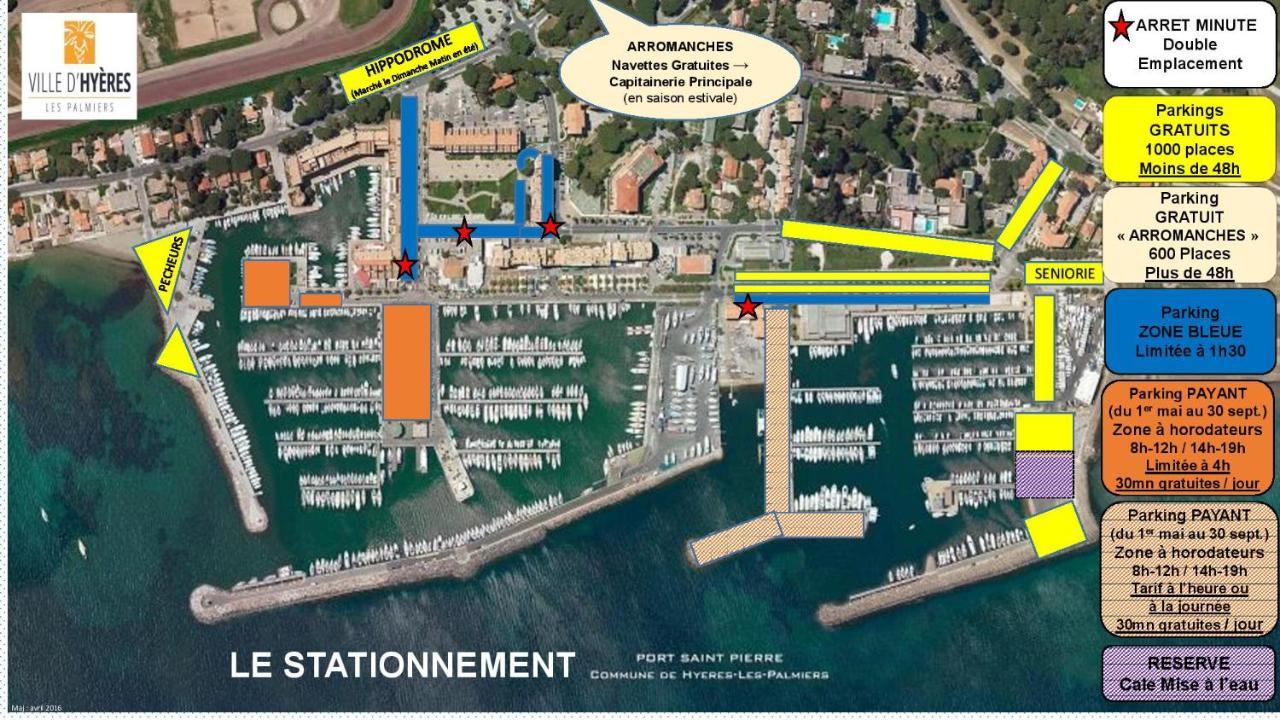 La Gavine Studio Vue Mer Hyères Extérieur photo
